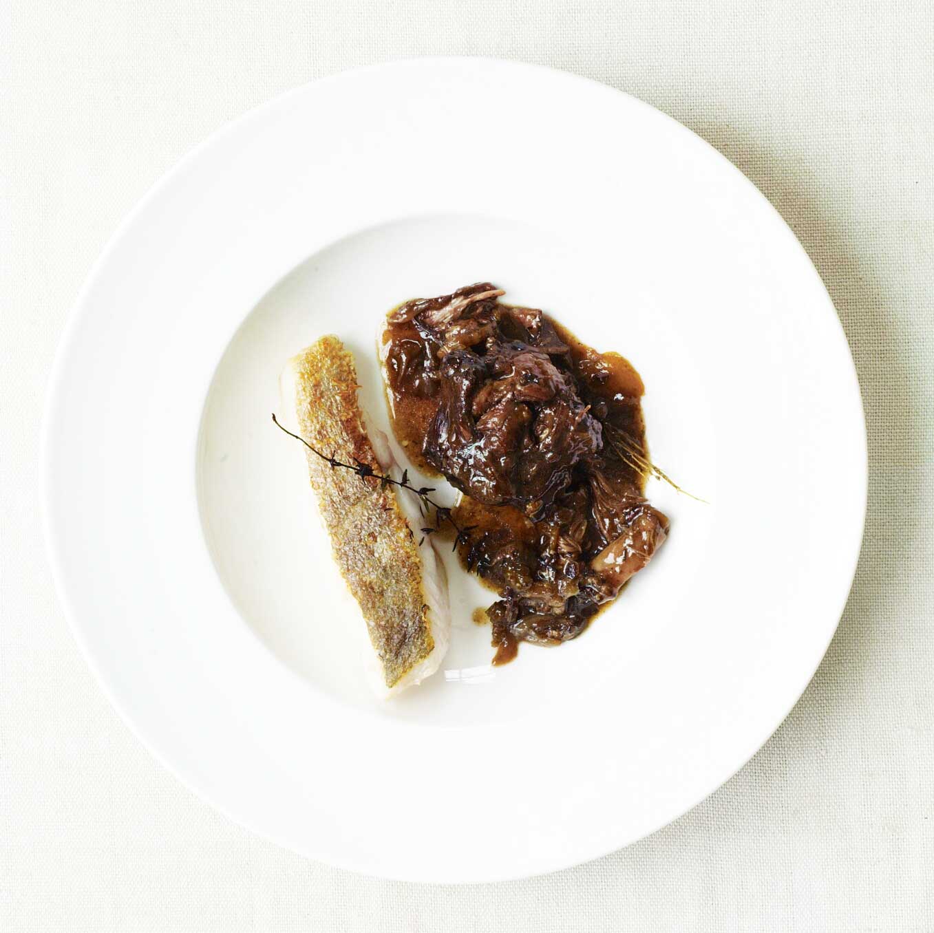 Pollack & oxtail