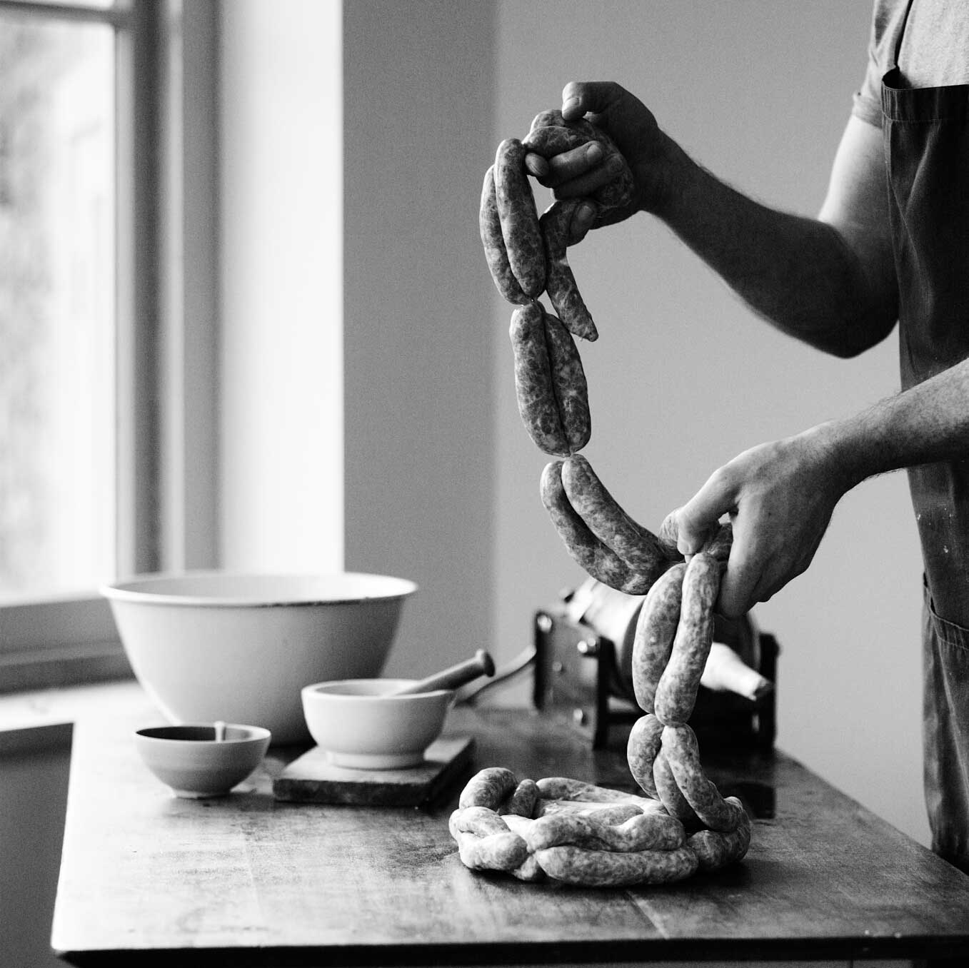 Wild boar sausages