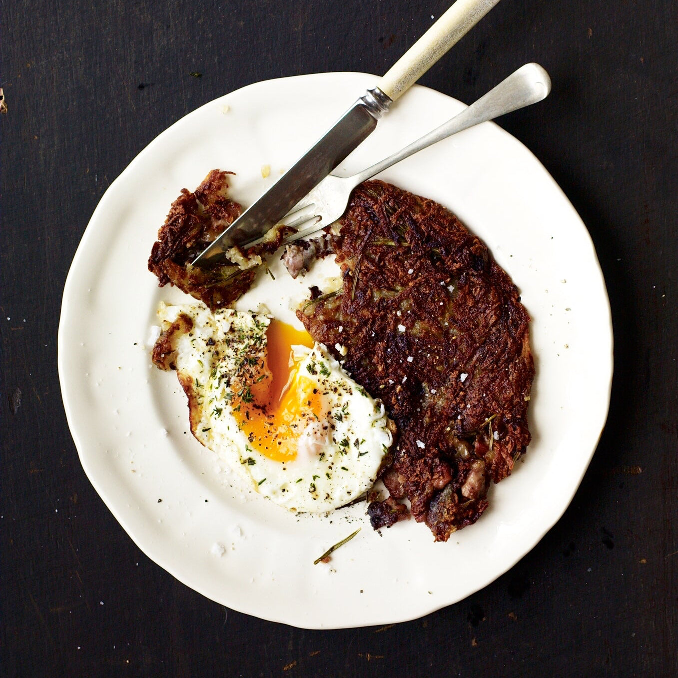 Squirrel, rosemary & potato rösti