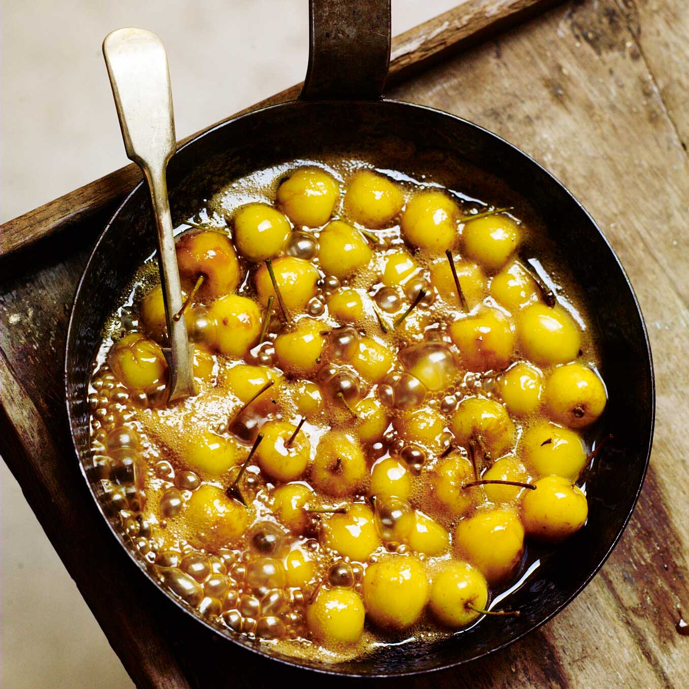 Crab apples in brown sugar & butter