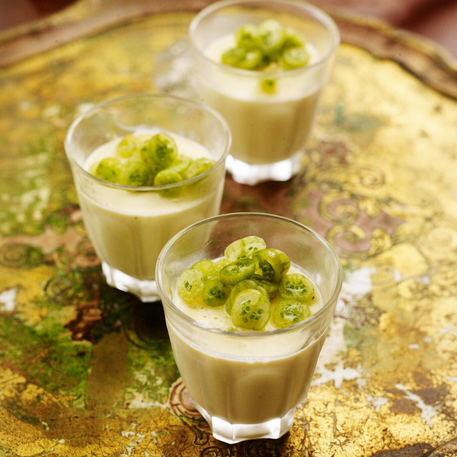 Lemon and elderflower posset
