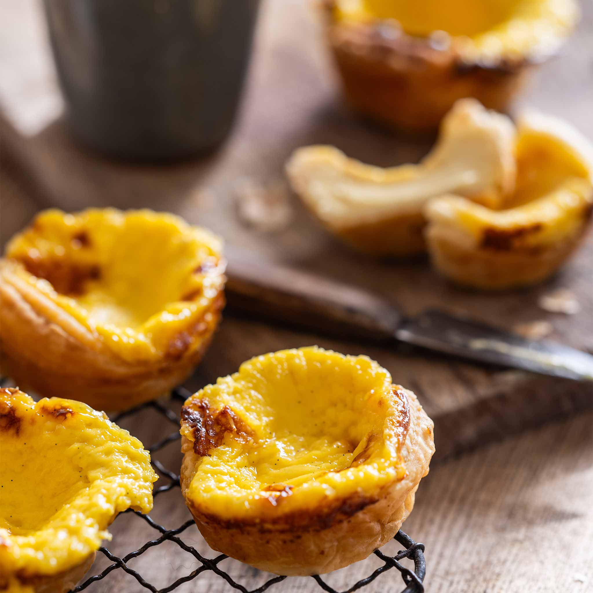Vanilla custard tarts
