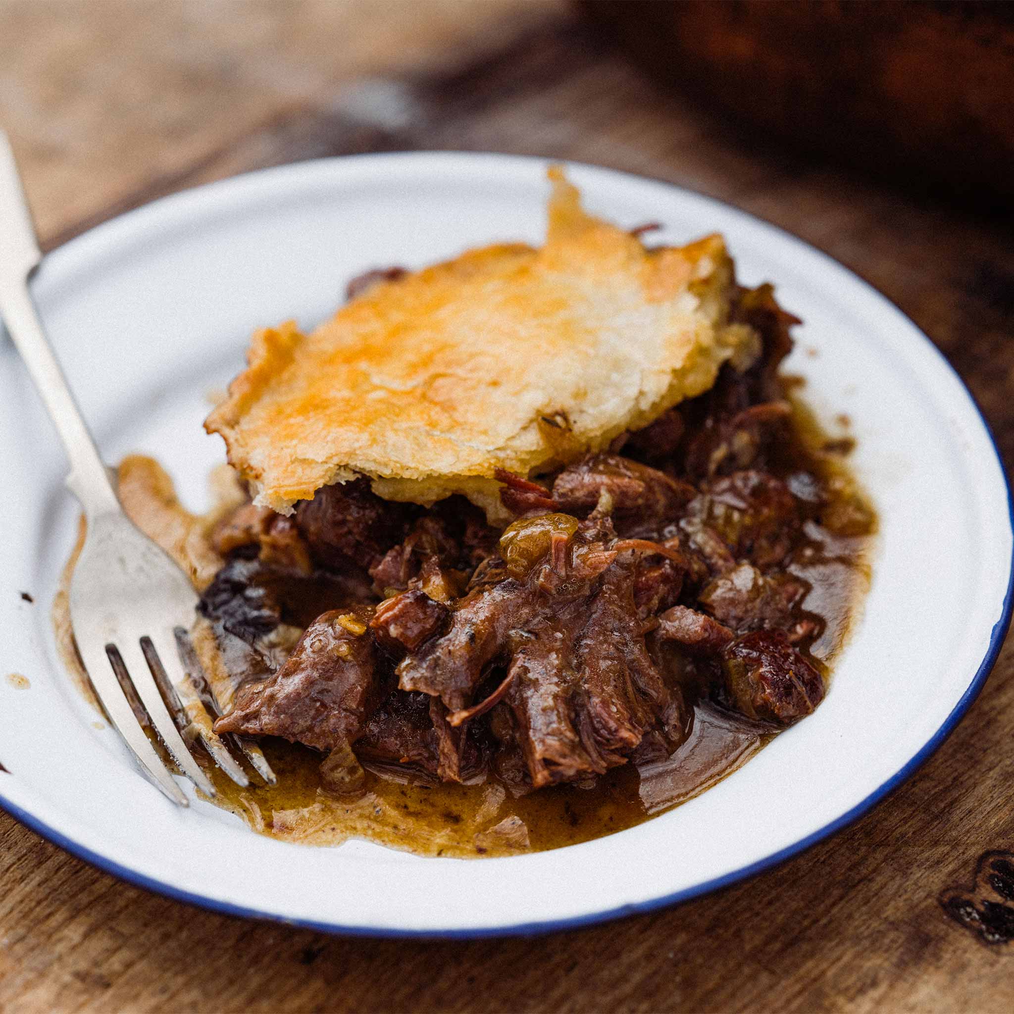 Shin of beef pie
