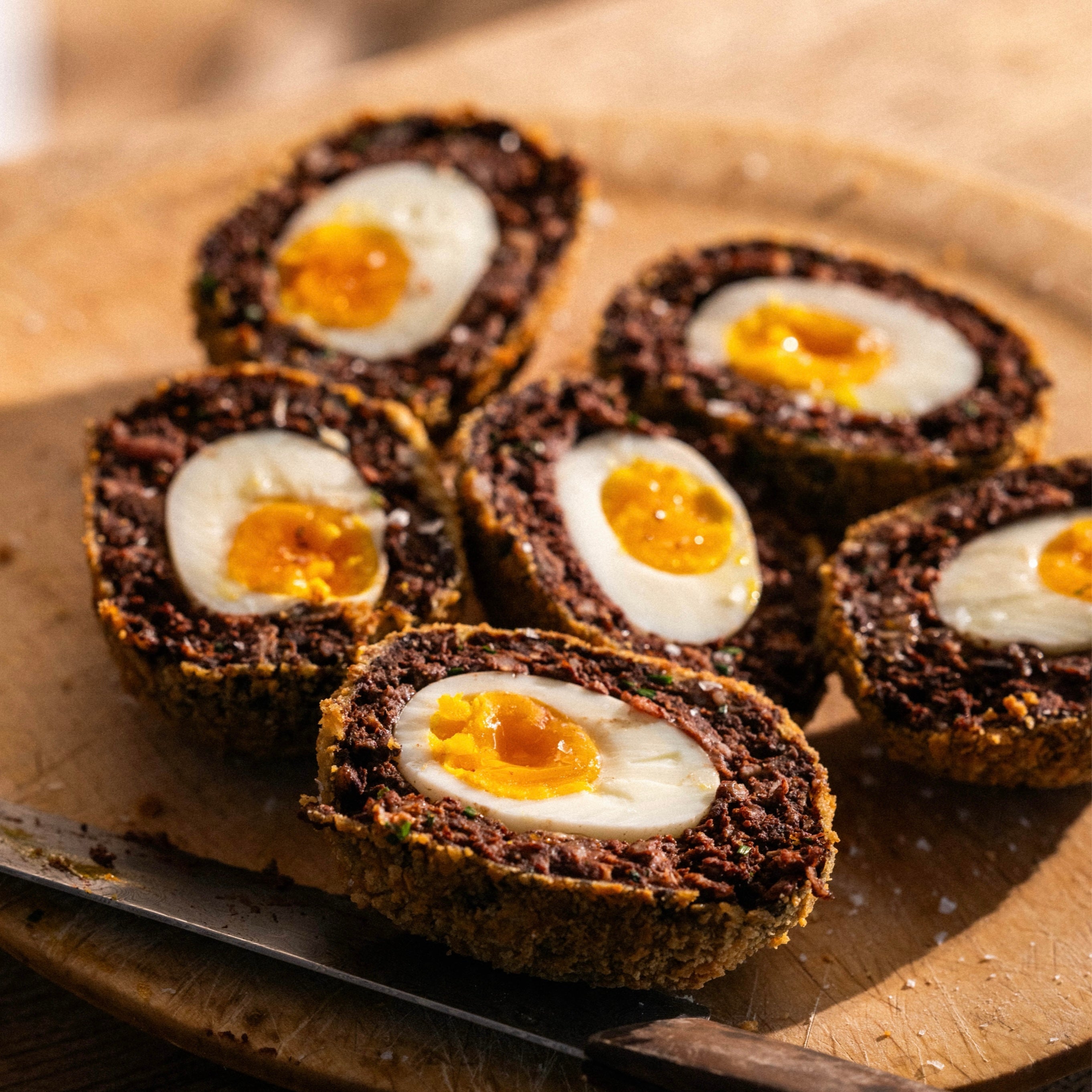 Black pudding Scotch eggs