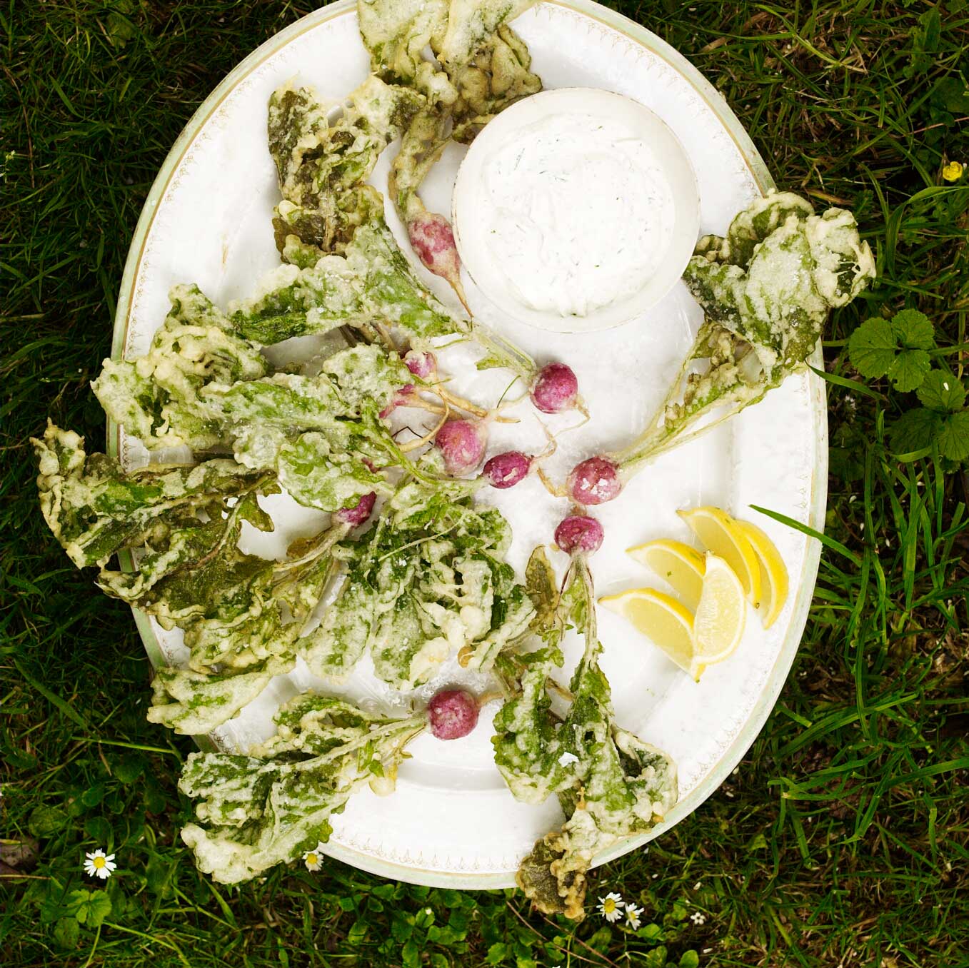 Fried radishes