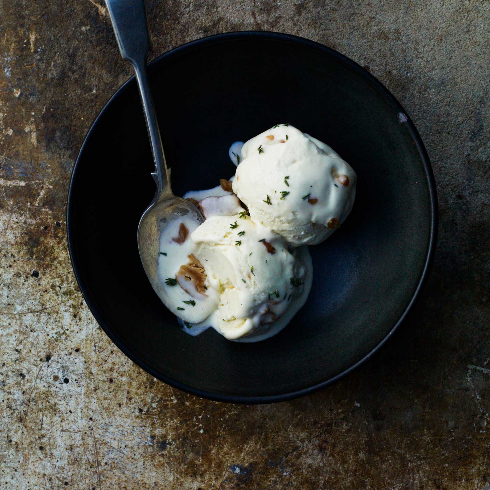 Celeriac fudge ice cream