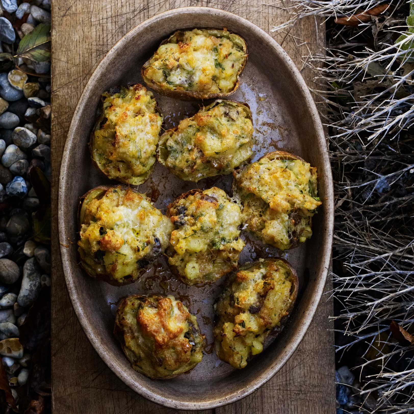Celeriac baked potatoes