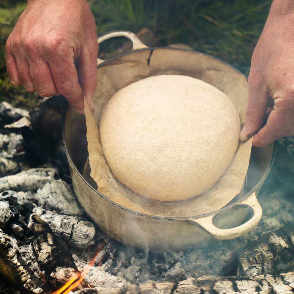A simple campfire loaf