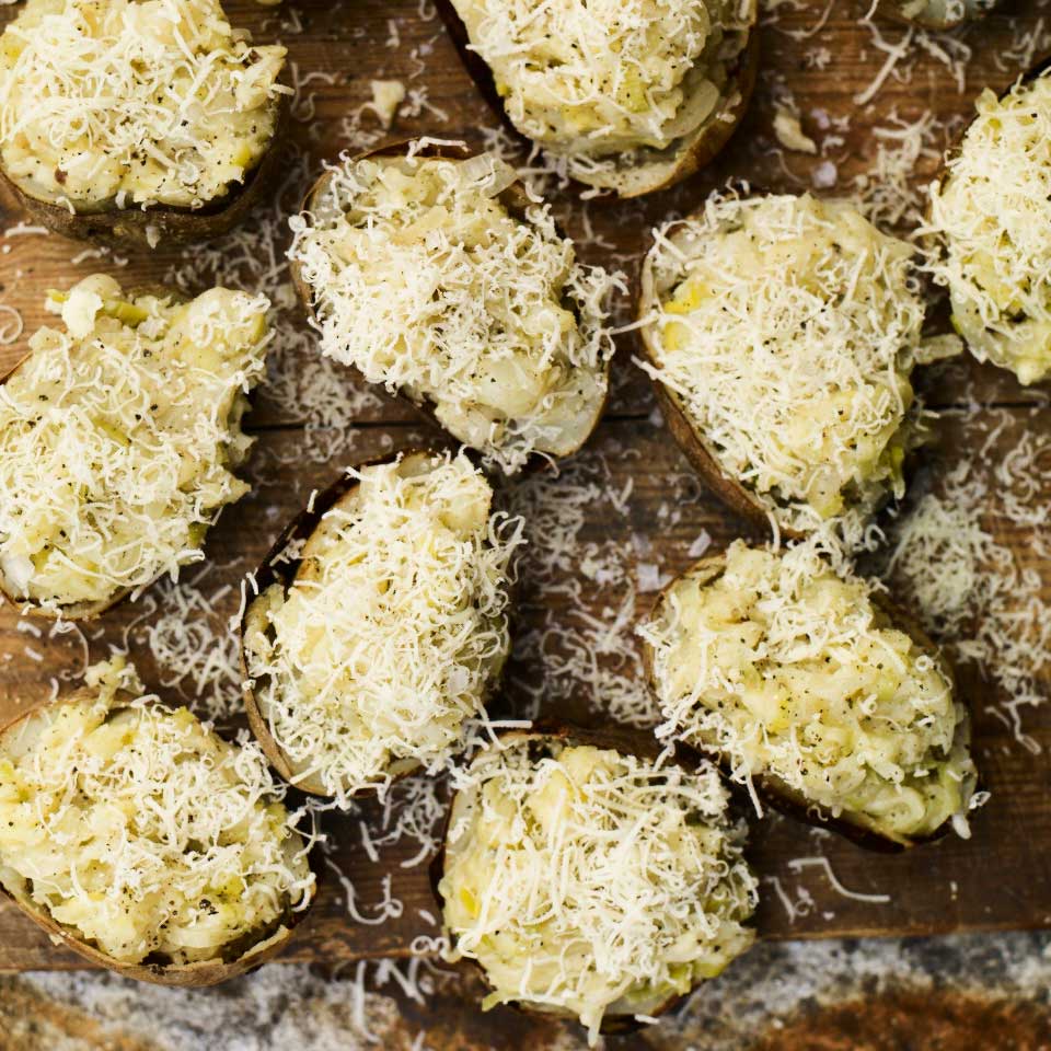 Homity baked potatoes