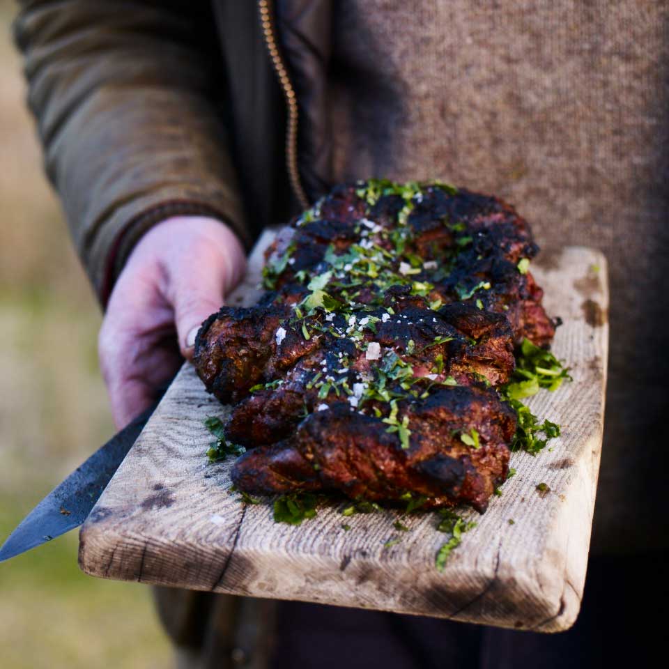 A tandoori venison haunch