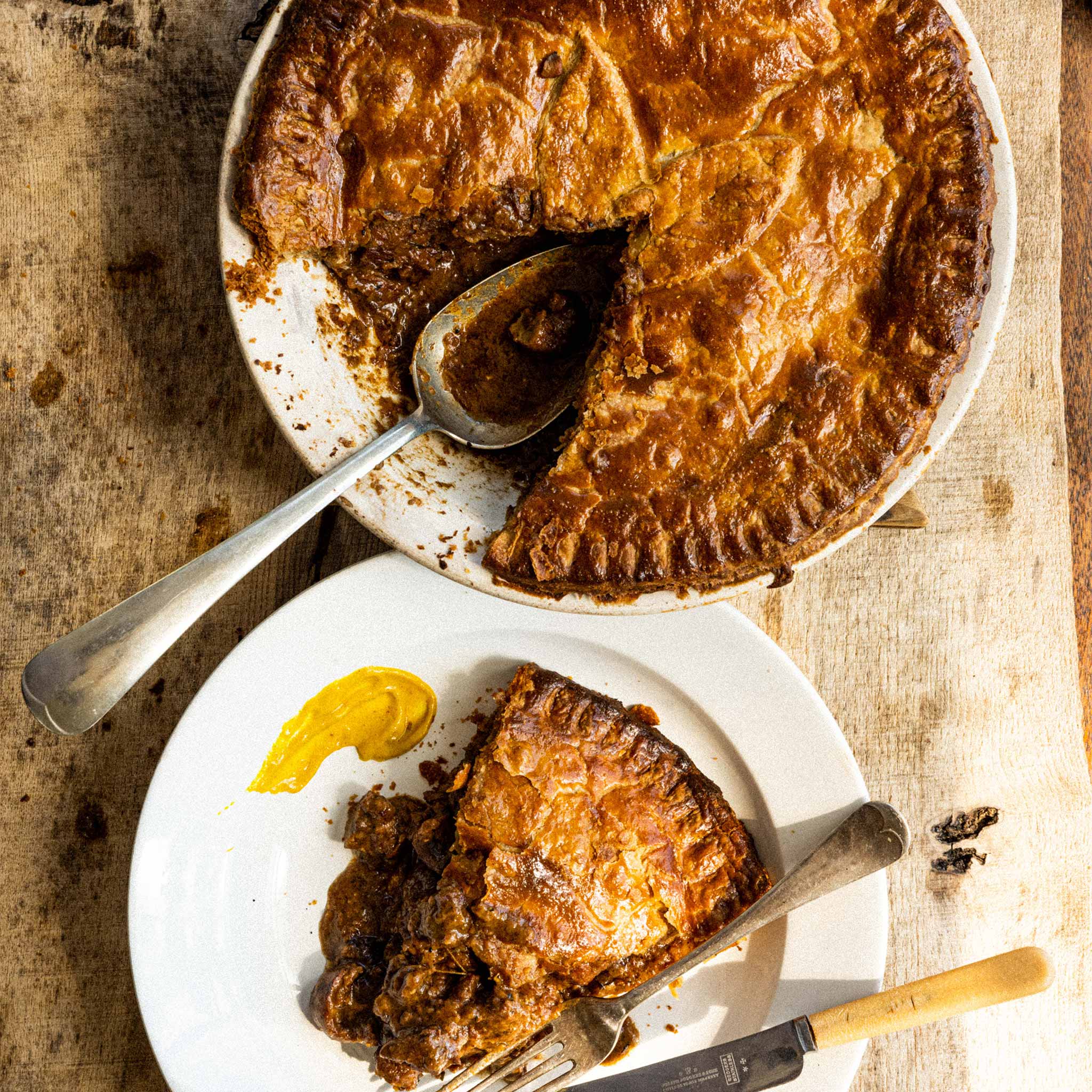 A steak and kidney pie