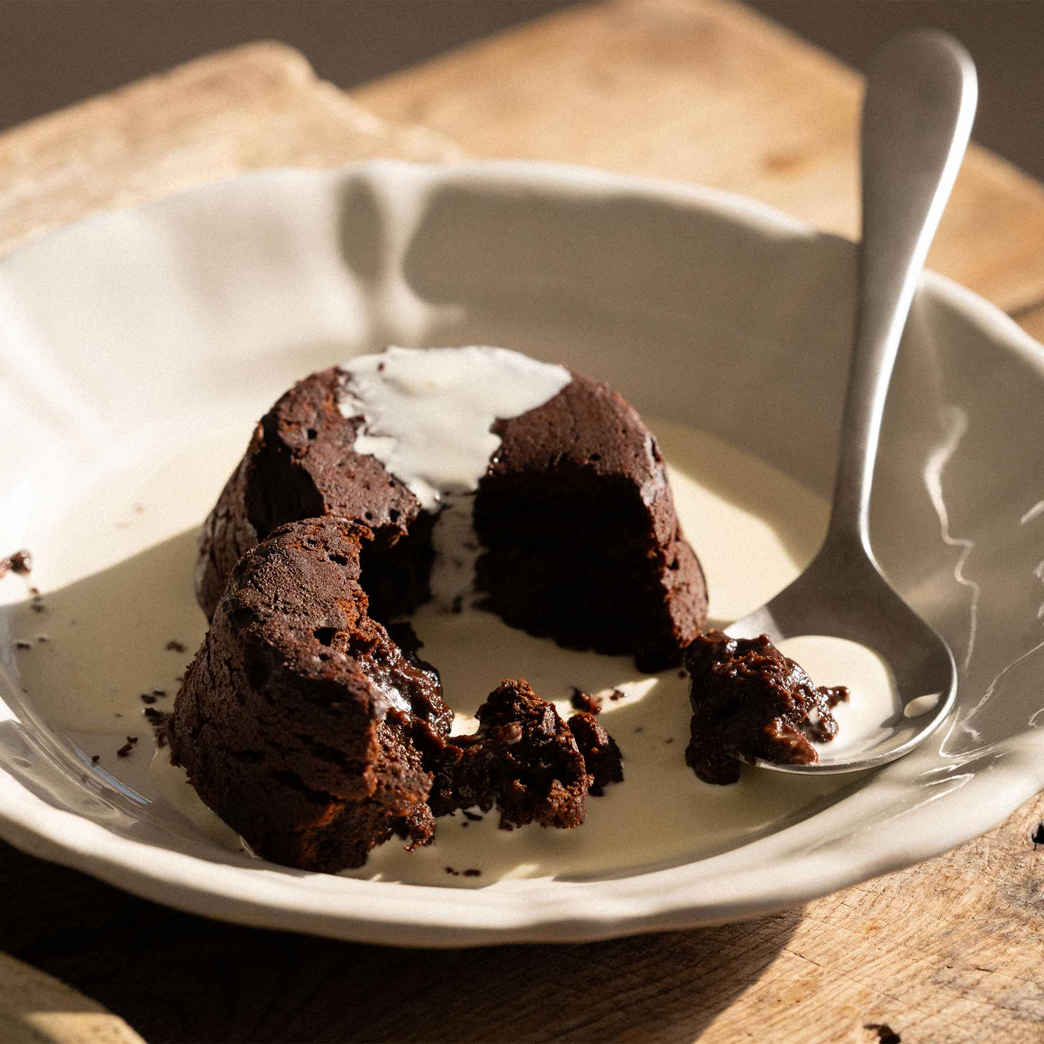 Chocolate and coffee fondant