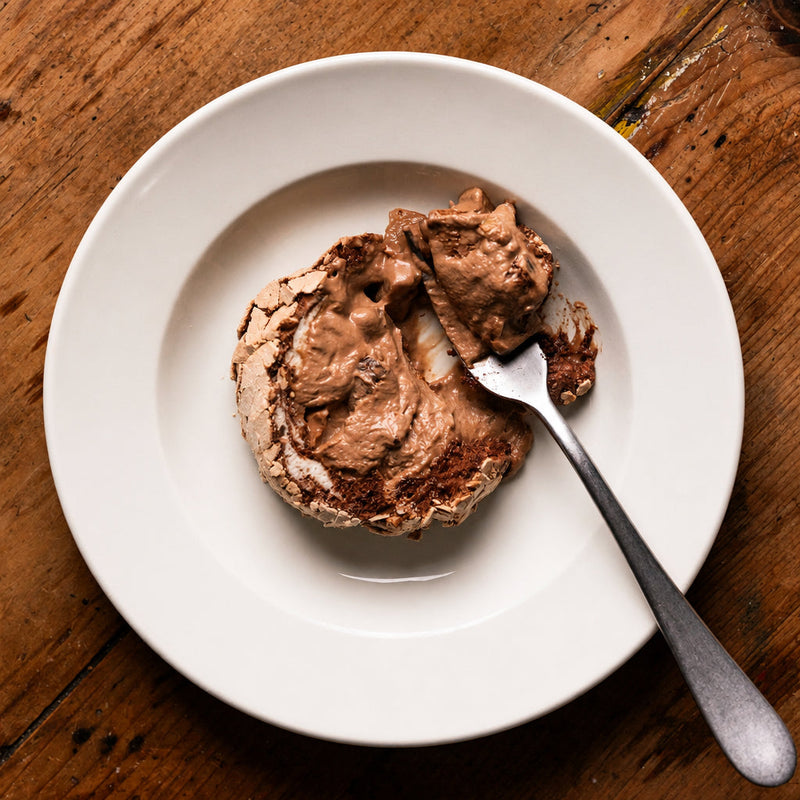 Pear, chestnut and chocolate roulade