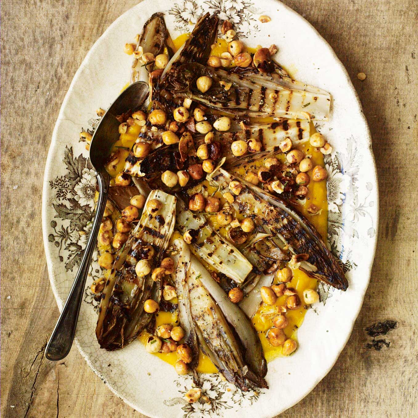 Squash, chicory, hazelnuts & rosemary