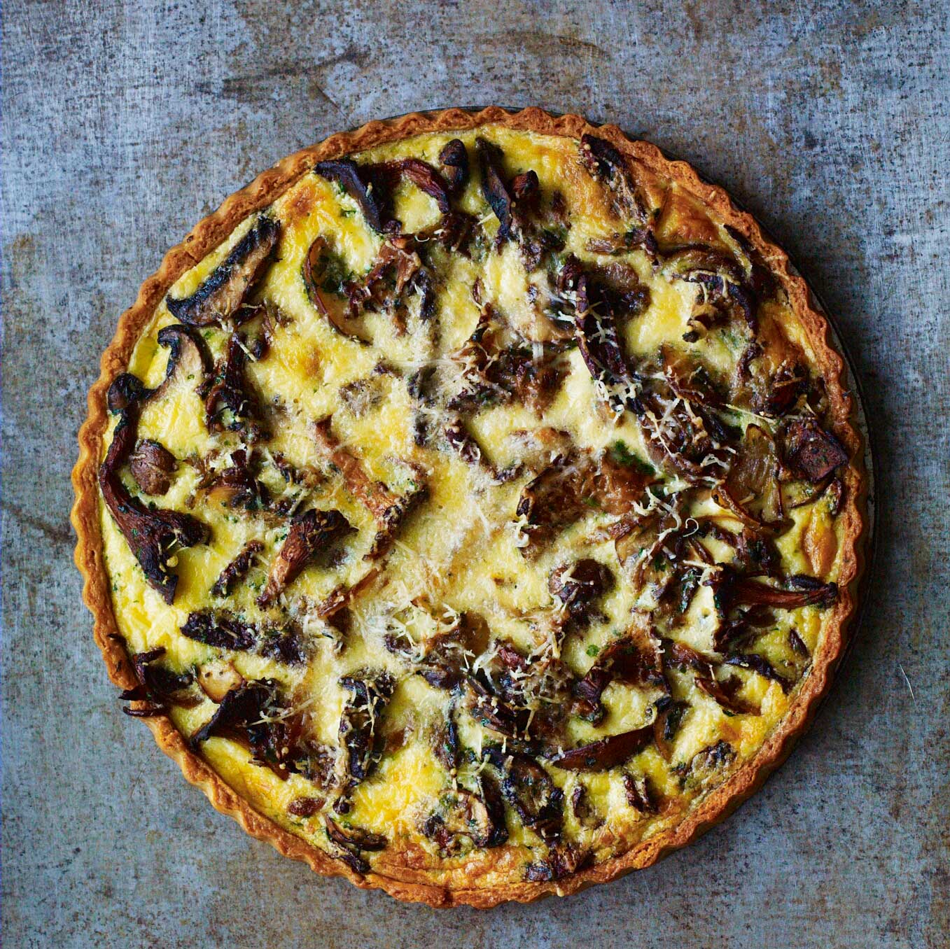 Wild mushroom tart