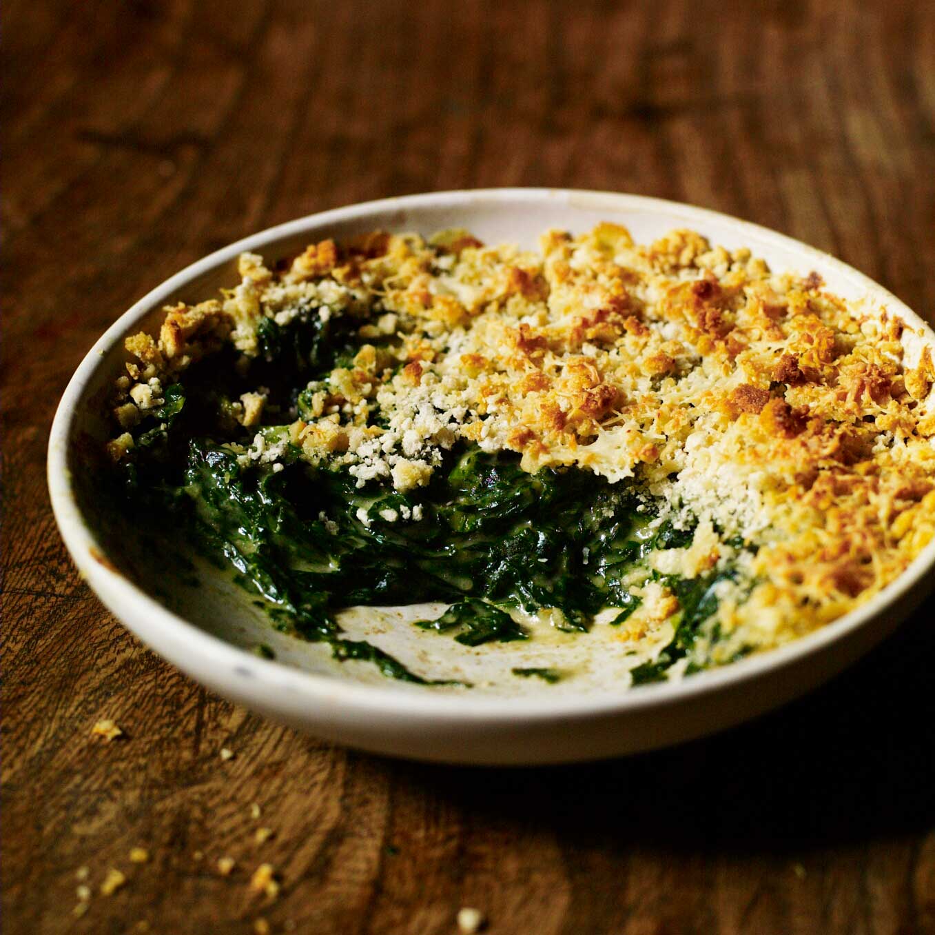 Creamed spinach