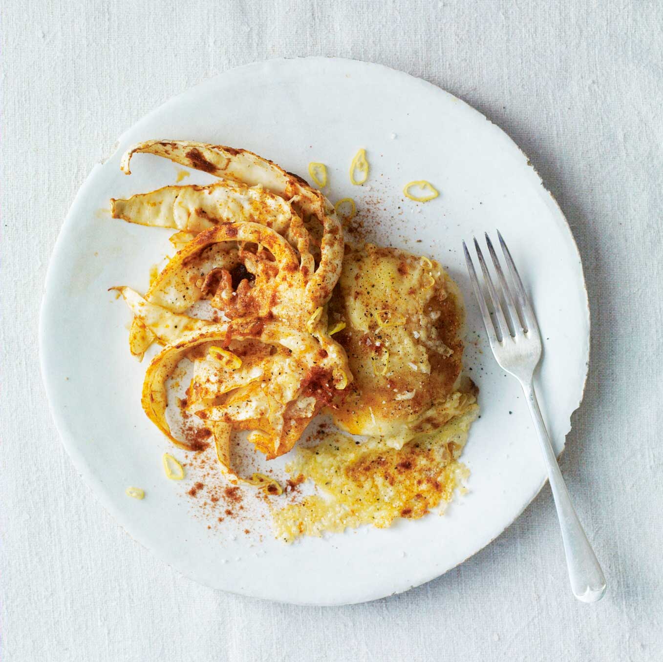 Potato cakes with kimchi & cheddar cheese