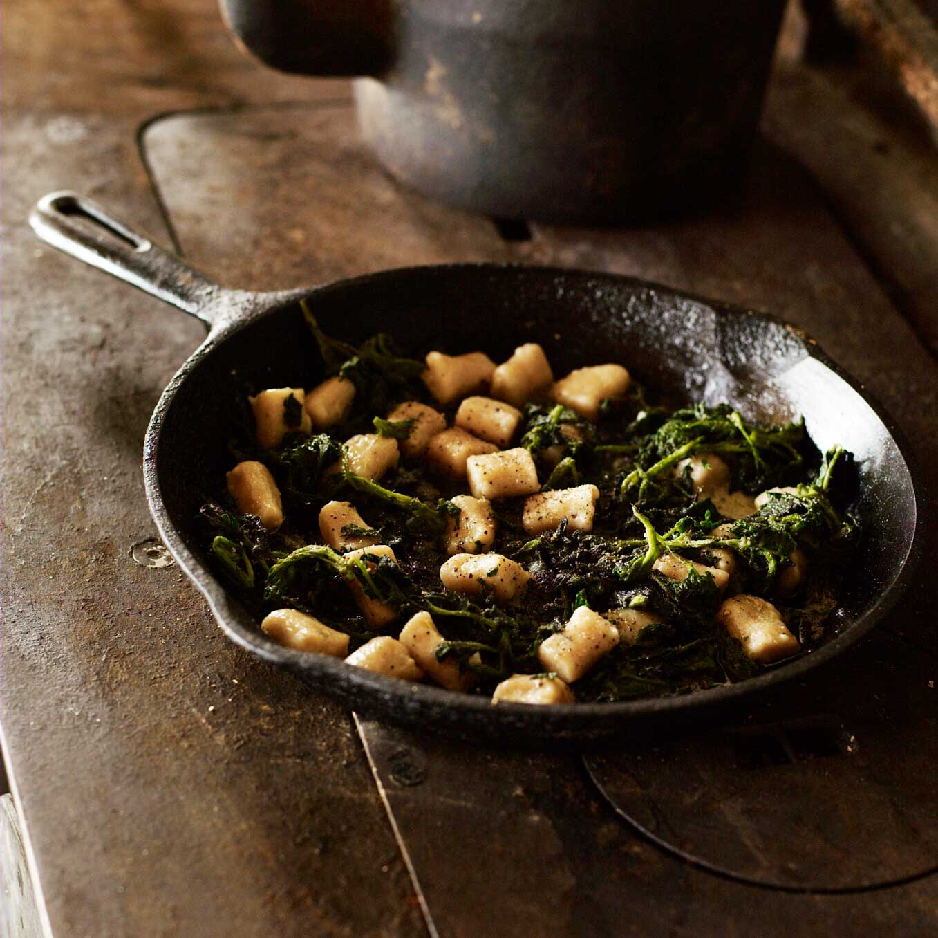 Nettles, butter & sheep’s cheese gnocchi